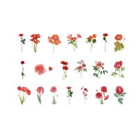 Scrapbooking samolepky - Vlčí mák 06, 40 kusů