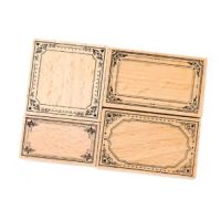 Scrapbooking razítka rámečků - E, 4 kusy