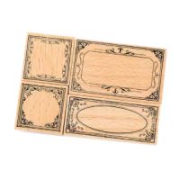 Scrapbooking razítka rámčeků - D, 4 kusy