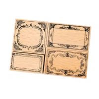 Scrapbooking razítka rámčeků - F, 4 kusy