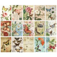 Scrapbooking dekorativní papír pro decoupage - Motýlci, 30 kusů