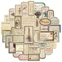 Scrapbooking vintage samolepky - 70 kusov