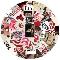 Scrapbooking retro samolepky - Girls Stickers, 50 kusov