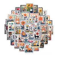 Scrapbooking retro zvieracie samolepky - 50 kusov