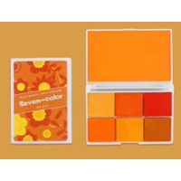 Scrapbooking paleta inkoustových farieb - Sedem odtieňov oranžových