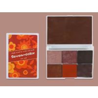 Scrapbooking paleta inkoustových farieb - Sedem odtieňov hnedej