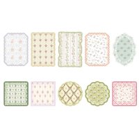 Scrapbooking vintage dekoratívny krajkový papier - Vzor B, 30 listov