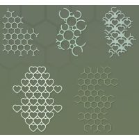 Scrapbooking texturovaný dekoratívny papier - 10 kusov, vzor B