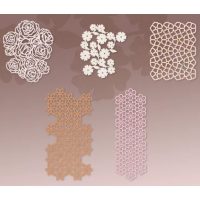 Scrapbooking textúrovaný dekoratívny papier - 10 kusov, vzor E