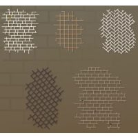 Scrapbooking textúrovaný dekoratívny papier - 10 kusov, vzor F