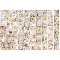 Scrapbooking blok dekoračných papierov so vzormi - 100 listov, vzor C