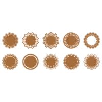 Scrapbooking dekoratívny papier - 10 kusov, vzor F