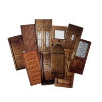 Scrapbooking dekoratívna papierová lepenka - Vintage drevené dvere, 10 kusov