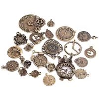 Scrapbooking kovové steampunk dekorácie - Antique Bronze plated, 20 kusov