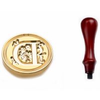 Scrapbooking pečatné razítko s rukoväťou - Vzor D