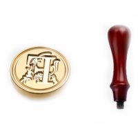 Scrapbooking pečatné razítko s rukojetí - Vzor F