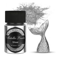 Scrapbooking metalický pigment - Strieborný, 20 ml