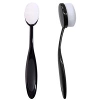 Scrapbooking hladký štetec - Čierny s bielymi štetinami, 1 kus