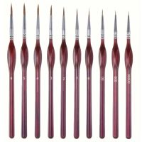 Scrapbooking miniatúrne štetce pre jemné detaily - 10 kusov