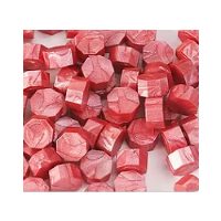 Scrapbooking korálkový pečatný vosk - Svetle červený A6, 100 kusov