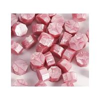 Scrapbooking korálkový pečatný vosk - Růžovo bílý A10, 100 kusov