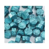 Scrapbooking korálkový pečatný vosk - Perleťovo tyrkysový B4, 100 kusov