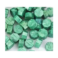 Scrapbooking korálkový pečatný vosk - Tmavě zelený B7, 100 kusov