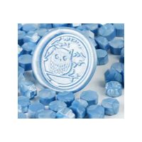 Scrapbooking korálkový pečatný vosk - Světle modrý B9, 100 kusov