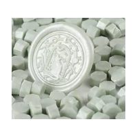 Scrapbooking korálkový pečatný vosk - Šedo bílý B10, 100 kusov