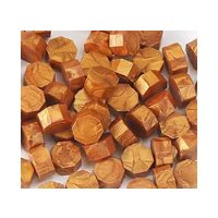 Scrapbooking korálkový pečenný vosk - Tmavé zlatý D6, 100 kusov