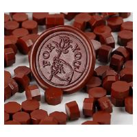 Scrapbooking korálkový pečenný vosk - Burgundy D7, 100 kusov