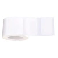 Scrapbooking role samolepicích štítků do termotiskárny - Bílé, 30 x 20 mm