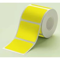 Scrapbooking roličky samolepících štítkov do termotlačiarne - Žlté, 40 x 30 mm