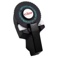 Scrapbooking štítková raznica s príslušenstvom - Čierna, dve pásky