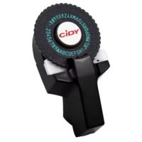 Scrapbooking štítková raznica s príslušenstvom - Čierna, tri pásky