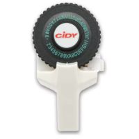 Scrapbooking štítková raznica s príslušenstvom - Biela, dve pásky