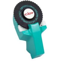 Scrapbooking štítková raznica s príslušenstvom - Modro zelená, tri pásky