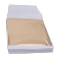 Scrapbooking listy fólie - 100 kusov, šampaň zlatá