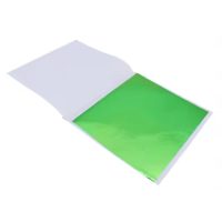 Scrapbooking listy fólie - 100 kusov, zelená