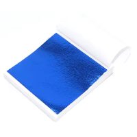 Scrapbooking listy fólie - 100 kusov, safírove modrá