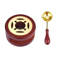 Scrapbooking sada na tavenie pečatného vosku - Hnedá