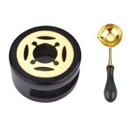 Scrapbooking sada na tavenie pečatného vosku - Čierna