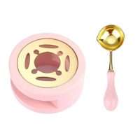 Scrapbooking sada na tavenie pečatného vosku - Ružová