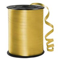 Scrapbooking tenká stuha - Zlatá, 230 metrov