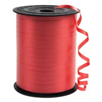 Scrapbooking tenká stuha - Červená, 230 metrov