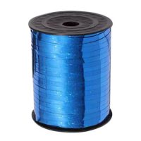 Scrapbooking tenká třpytivá stuha - Tmavě modrá, 460 metrov