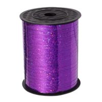 Scrapbooking tenká třpytivá stuha - Tmavě fialová, 460 metrov