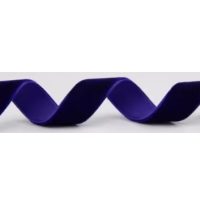 Scrapbooking široká sametová stuha - Tmavo fialová, V032
