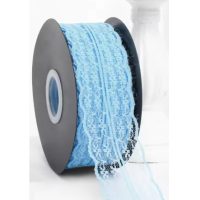 Scrapbooking široká krajka - Svetlo modrá, 45 metrov