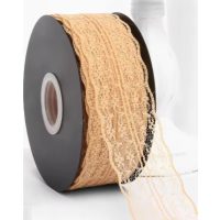 Scrapbooking široká krajka - Oranžová, 45 metrov